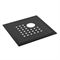 Floor drain cover Stockholm Lux Black with pipe cut